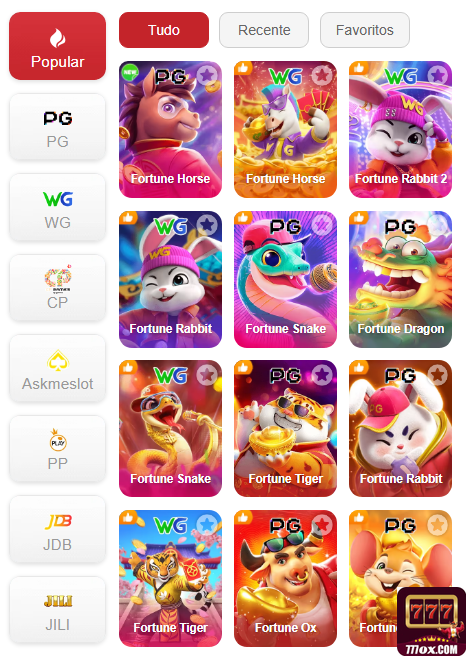 Experiência de Jogos 777ox.com